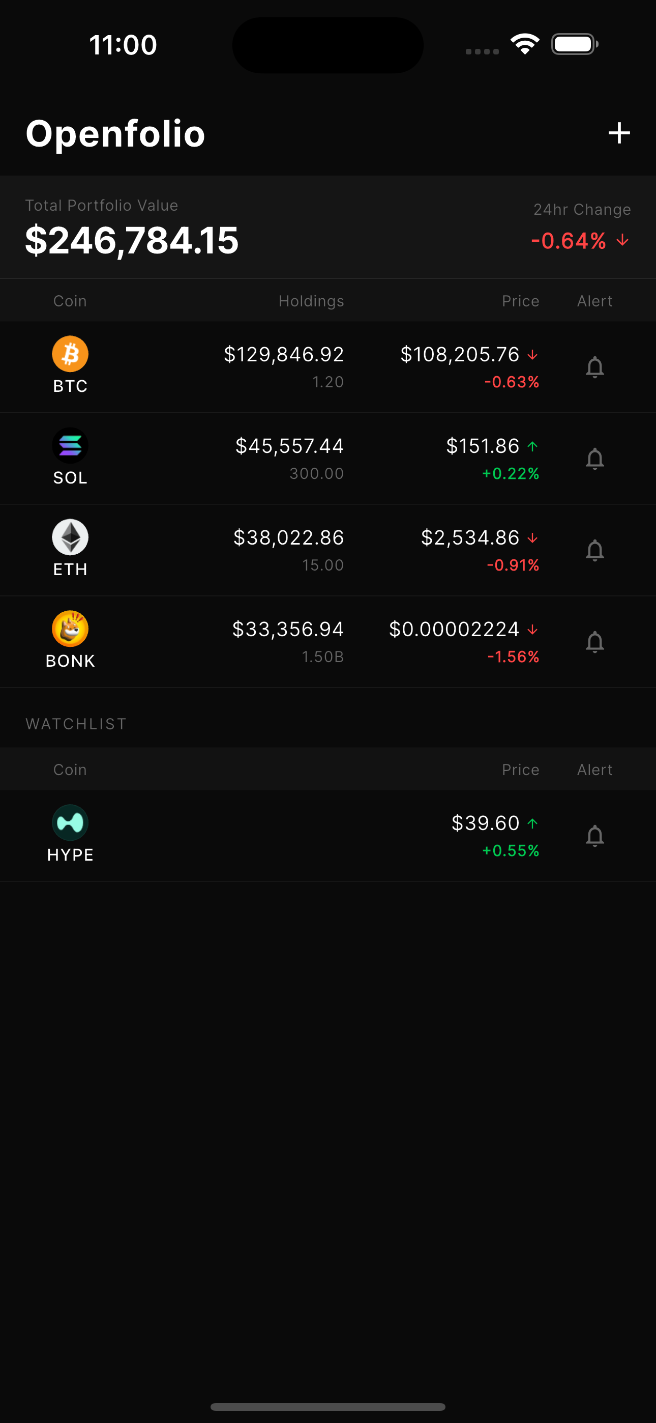 Openfolio App Screenshot